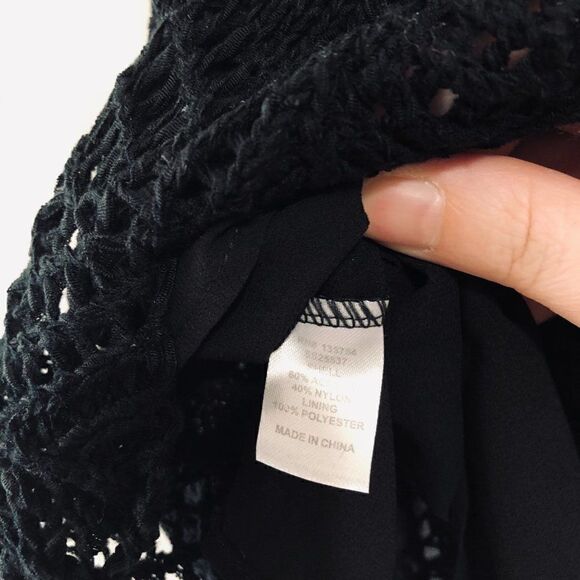 NWT: Charming Charlie Black Knit Top - Picture 9 of 9